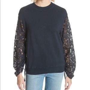 CLU lace sleeve sweater/sweatshirt